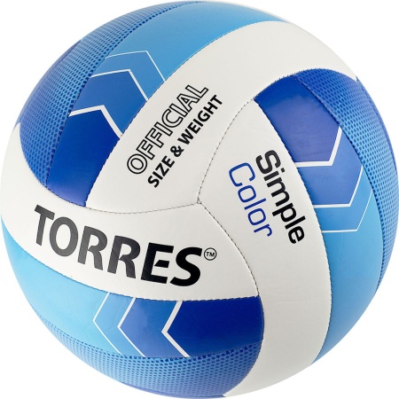 Купить Мяч волейбольный Torres Simple Color любительский р.5 в Долинске 